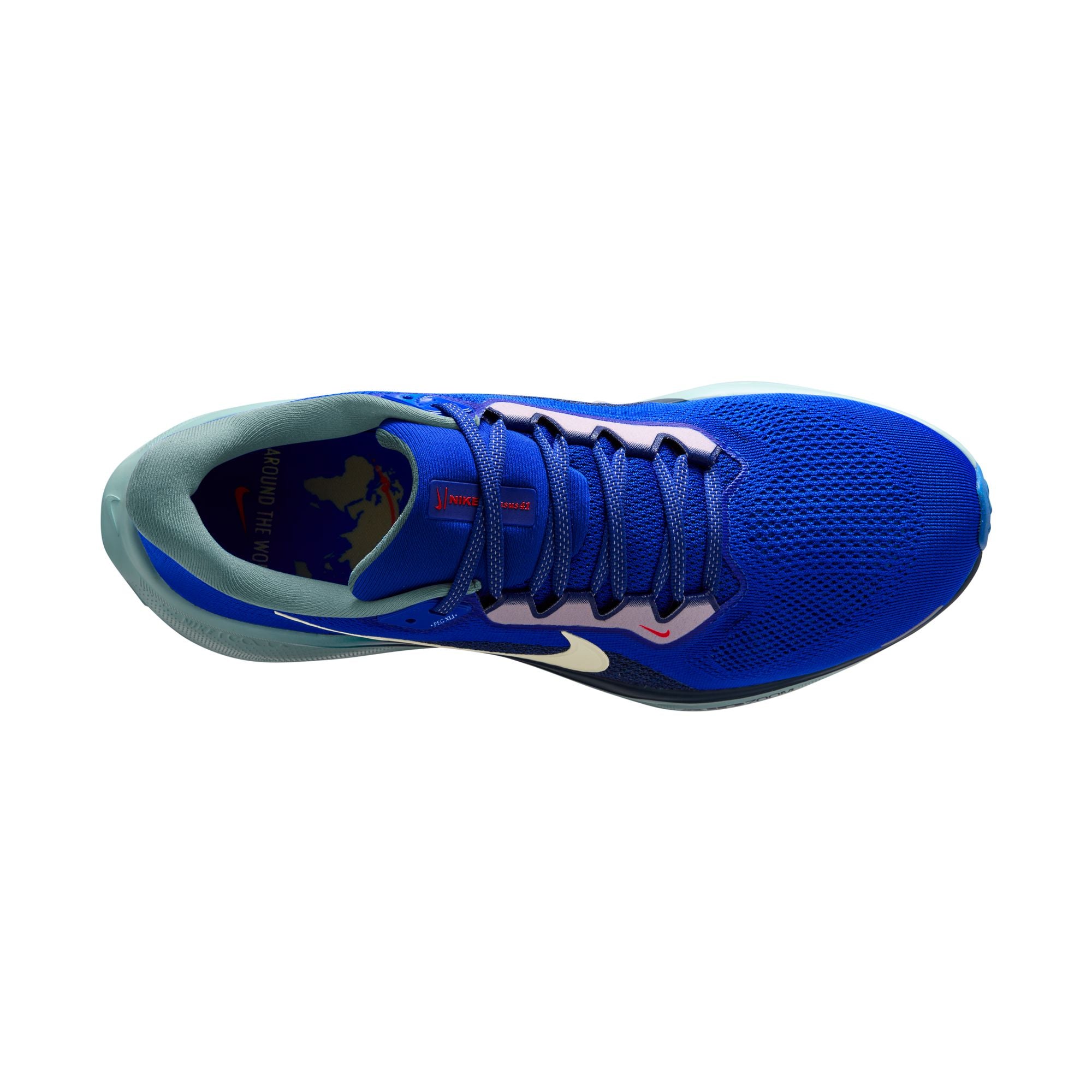 Nike Men's Pegasus 41 Running Shoes - 400 Race Blue/Sail Blue Void LT Photo Blue - Lightweight Cushioned Sneakers for Jogging, Training & Everyday Wear
