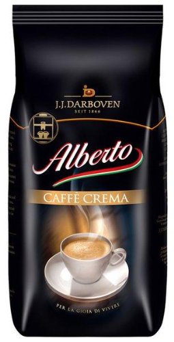 Premium Alberto Café Crèma Coffee Beans 100% Arabica - 4-Pack (1 kg Each) for Espresso, Drip Coffee & French Press - Rich Flavor & Aromatic Blend - Perfect for Home, Office & Gifting