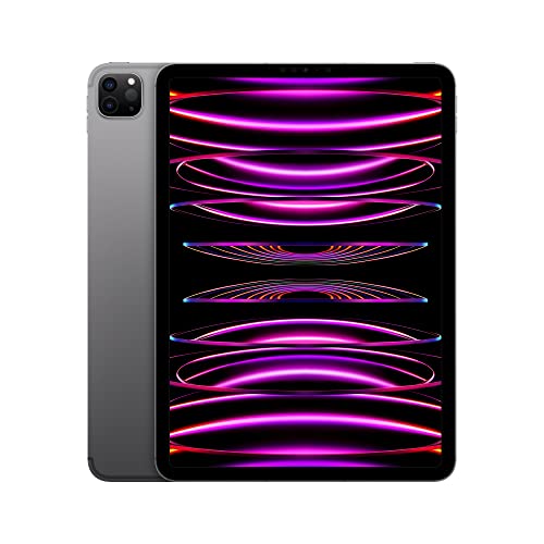 Apple iPad Pro 11-inch 4th Generation (2022) 256GB WiFi + 5G LTE Unlocked - Space Gray (Renewed Like New) - Perfect for Business, Creative Work & Entertainment