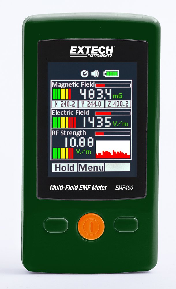 Extech EMF450 Multi-Field EMF Meter - Professional Electromagnetic Field Detector for Home, Office & Ghost Hunting | Measure EMF Radiation from Appliances, Wiring & Paranormal Activity
