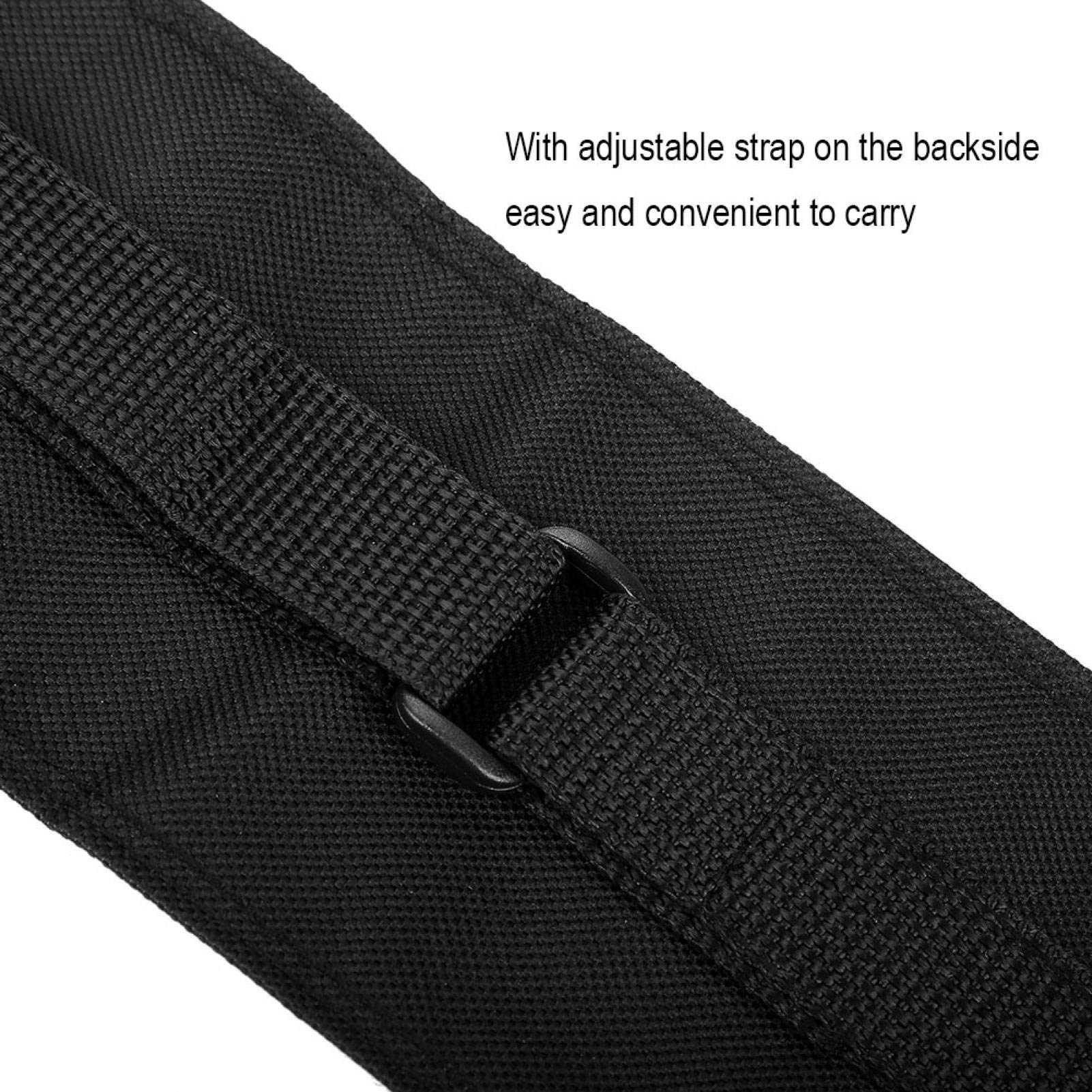 Premium Nylon Billiard Cue Bag - Durable Pool Cue Storage Case for 1/2 & 3/4 Size Cues (Black) - Perfect for Travel, Tournaments & Home Storage