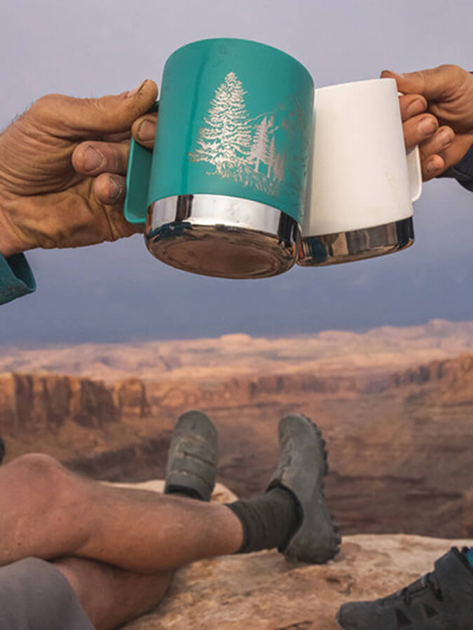 Klean Kanteen 12oz (355ml) Insulated Stainless Steel Travel Mug - Leak Proof Camping Coffee Tumbler for Hot & Cold Beverages - Perfect for Hiking, Camping, Office and Outdoor Adventures