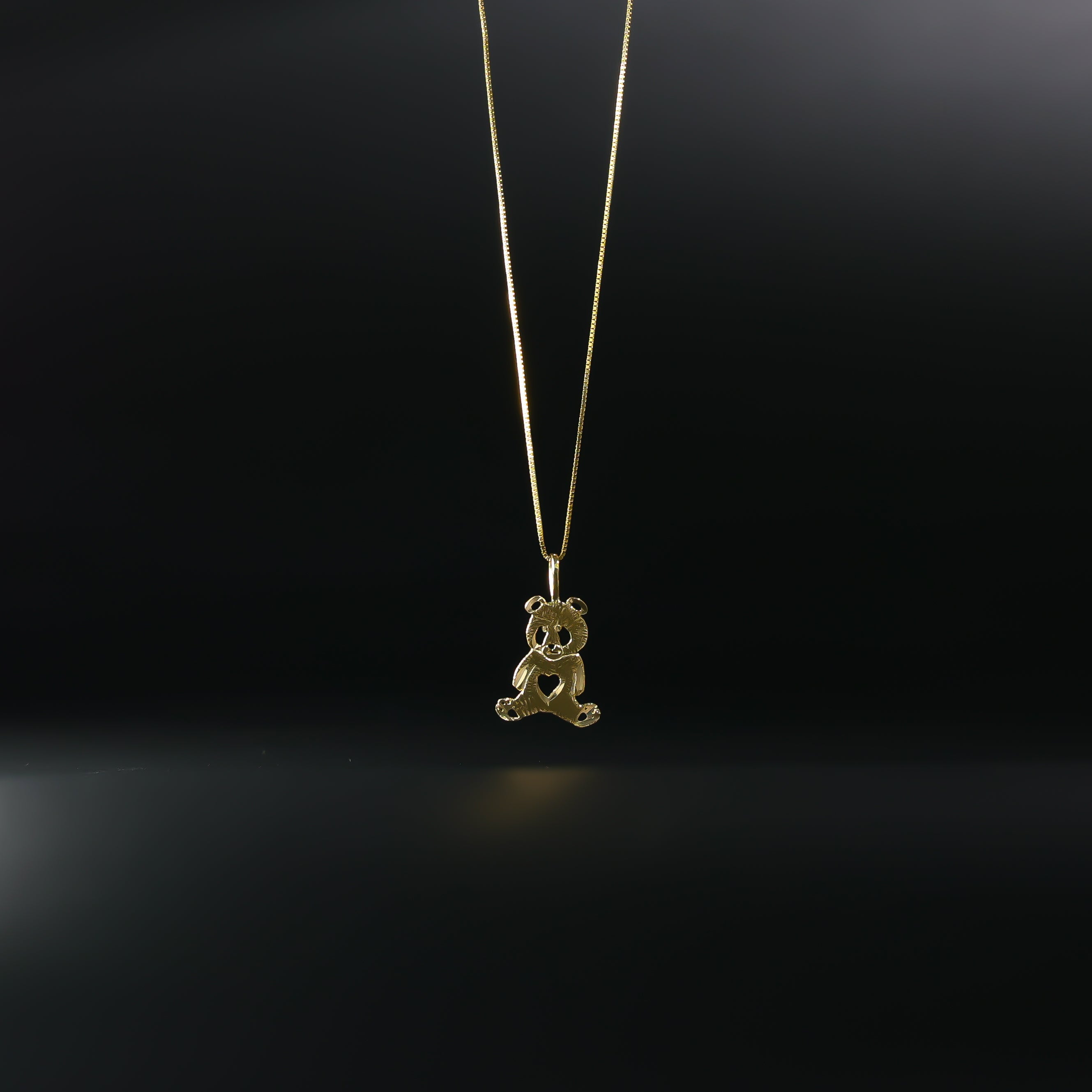 Gold Bear Pendant Necklace - 14K Solid Gold Animal Jewelry Gift for Women & Men - Perfect for Birthdays, Anniversaries & Everyday Wear (Model 2341)
