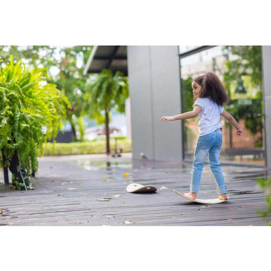 Best Balance Board for Kids - Wooden Wobble Board for Toddlers & Children - Improve Balance & Coordination - Perfect for Indoor Play, Yoga & Sensory Activities