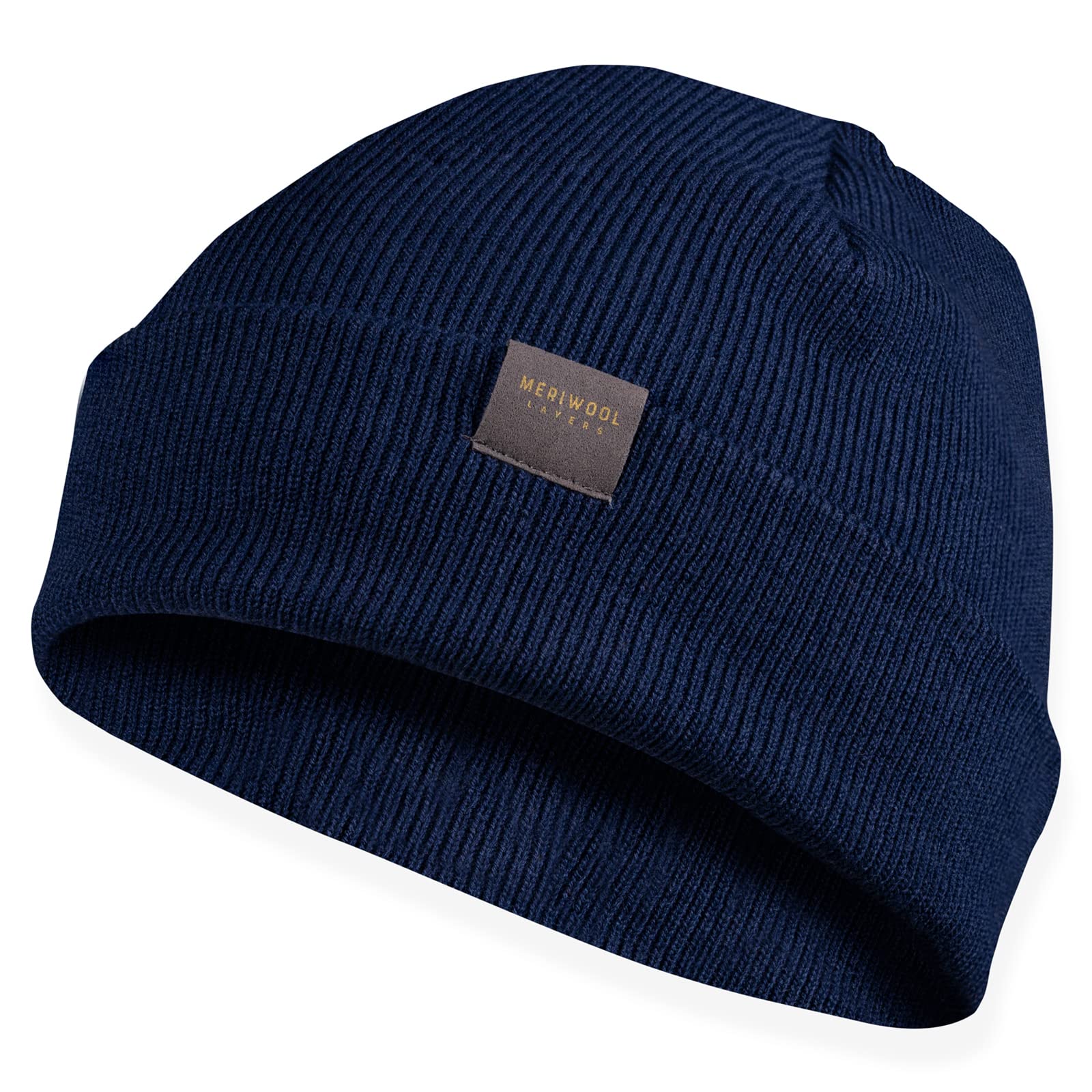 MERIWOOL Unisex Merino Wool Blend Ribbed Knit Beanie - Warm Winter Hat for Men & Women | Perfect for Skiing, Hiking & Cold Weather Activities