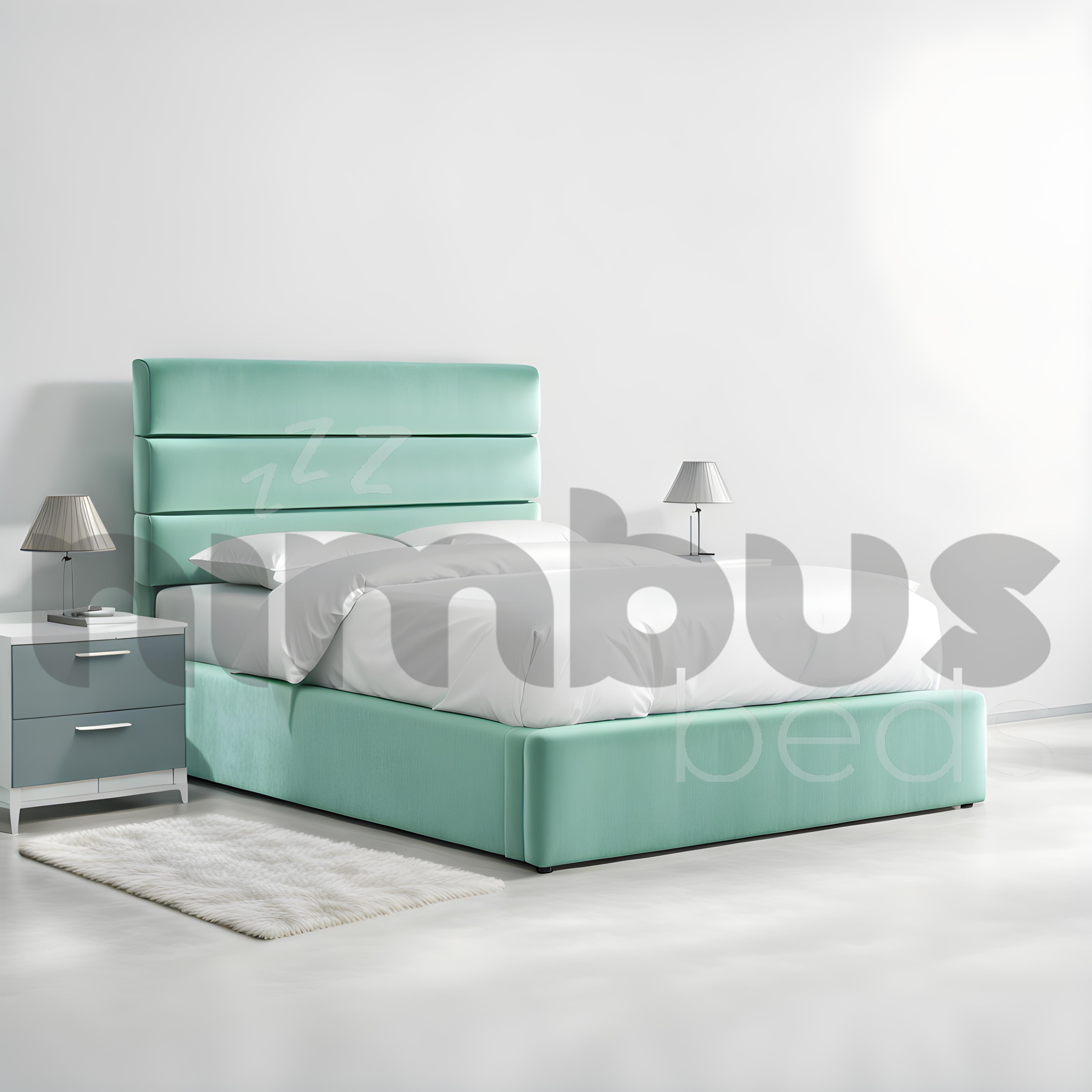 Modern 3-Panel Bed Frame - Sturdy & Stylish Platform Bed for Bedroom, Guest Room, or Dorm | Easy Assembly & Space-Saving Design