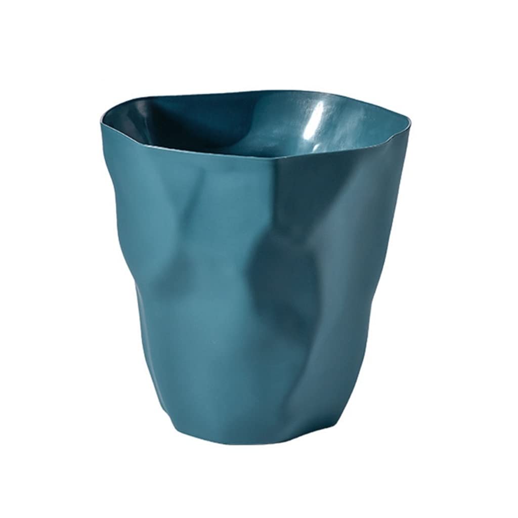 Nordic Irregular Trash Can - Solid Color Plastic Garbage Bin for Kitchen, Bathroom, Office | Food Waste Basket & Flower Pot (Color B, 1pc) - Perfect for Home Decor, Waste Disposal & Plant Containers