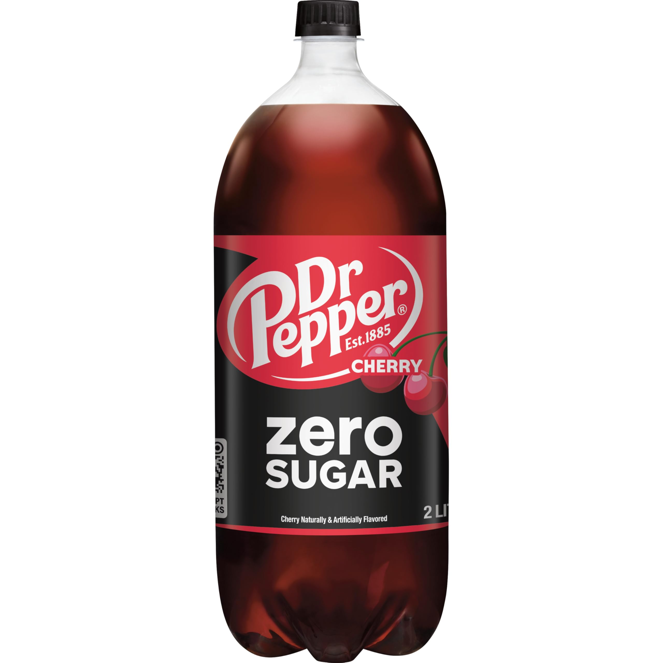 Dr Pepper Cherry Zero Sugar Soda - 12 Pack of 2 Liter Bottles | Zero Calorie Cherry Flavored Soft Drink | Perfect for Parties, BBQs & Movie Nights