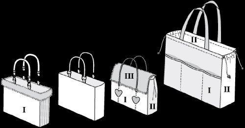Burda Style Sewing Pattern 7263 - DIY Tote Bags & Handbags for Women | Fashionable & Customizable Bag Making Kit for Crafters & Sewing Enthusiasts | Perfect for Shopping, Work & Everyday Use