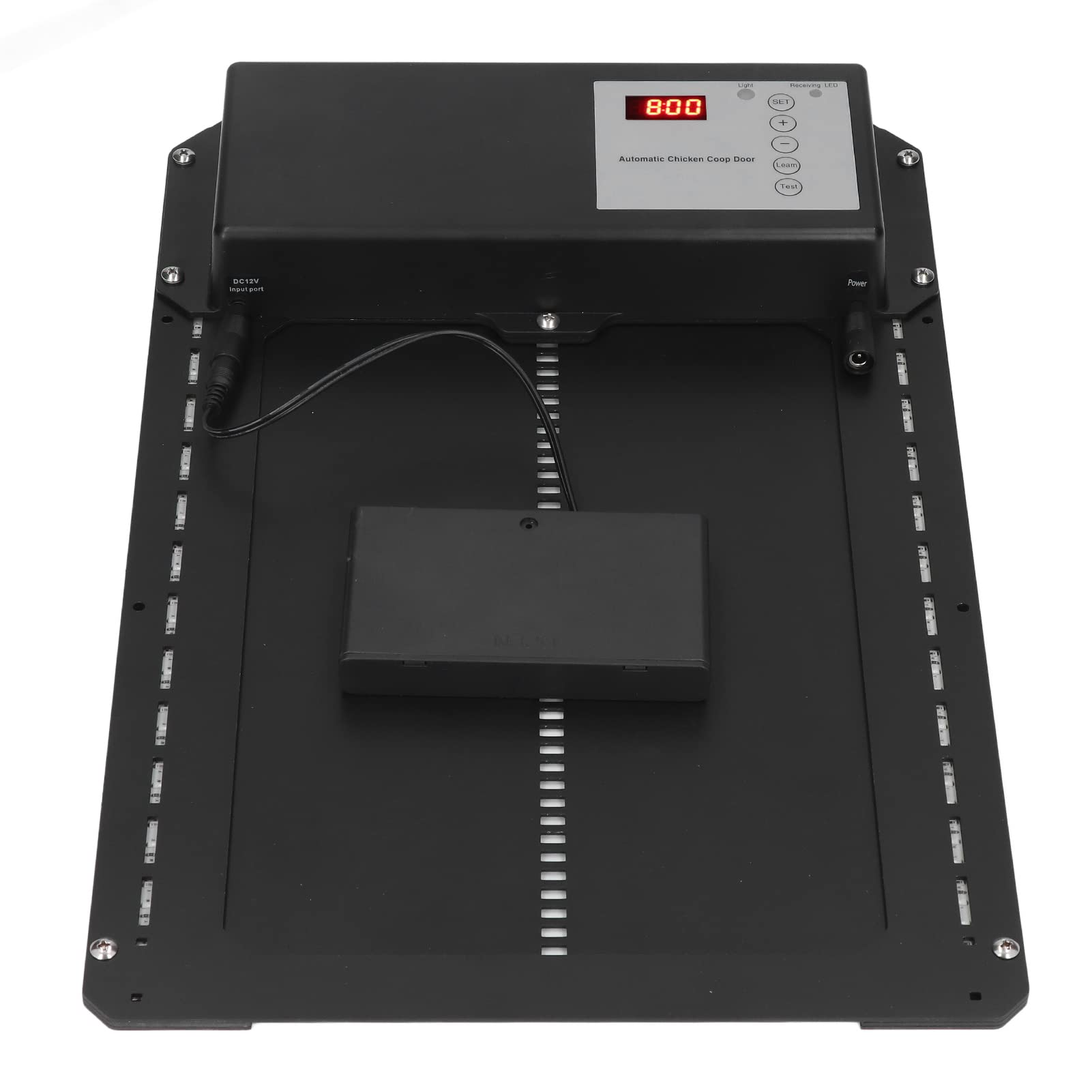 Garosa Automatic Chicken Coop Door Opener - Weatherproof Poultry Door with Light Sensor & Timer (100-240V) - Perfect for Chickens, Hens, Ducks - Ideal for Backyard Farms & Poultry Protection