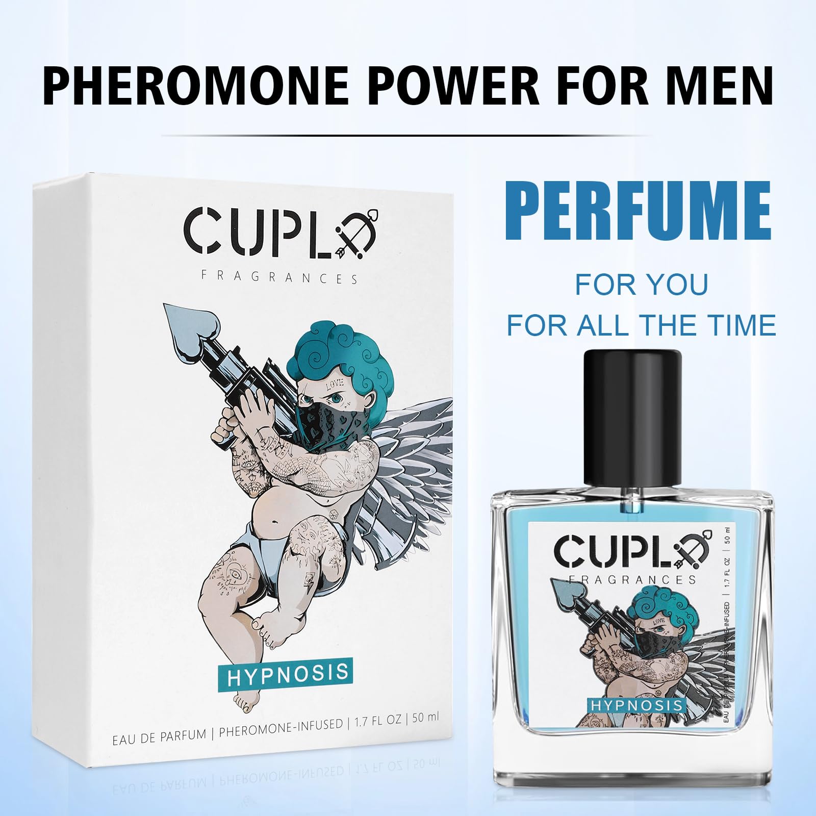 Cupld Cologne for Men - Pheromone-Infused Hypnosis 2.0 Fragrance to Enhance Attraction & Confidence | Long-Lasting Scent for Dating, Nightlife & Special Occasions