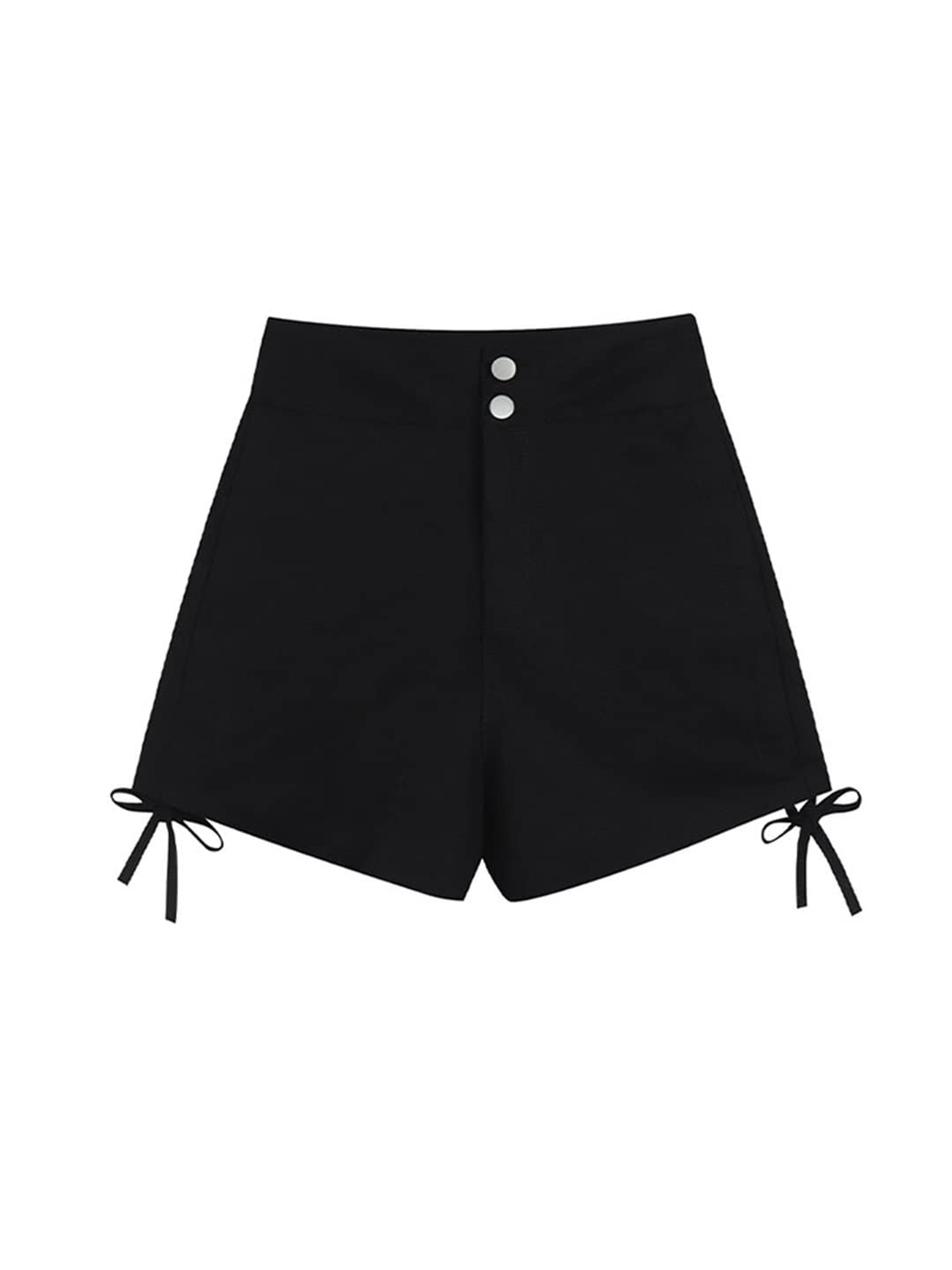 Gothic Black Vintage High Waist Bandage Shorts for Women - Perfect for Gothic Fashion, Halloween Costumes & Alternative Outfits