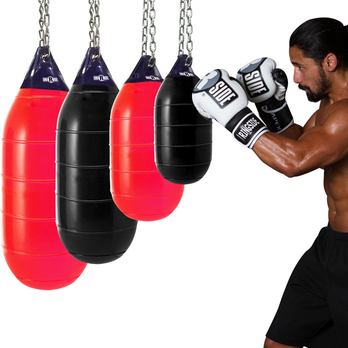 Ringside Hydroblast Water Heavy Bag - Large, Red - MMA Training Equipment for Adults - Durable Punching Bag for Boxing, Kickboxing & Mixed Martial Arts - Perfect for Home Gym & Combat Sports Training