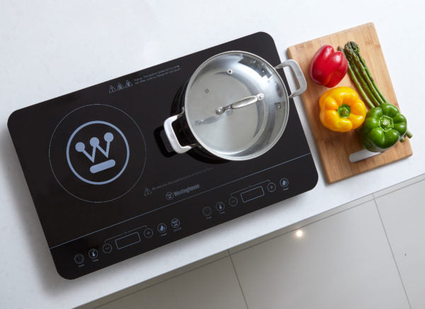 Portable Twin Induction Cooktop WHIC02K - 2 Burner Electric Stove for Fast Cooking | Perfect for Home, Kitchen, RV & Outdoor Use