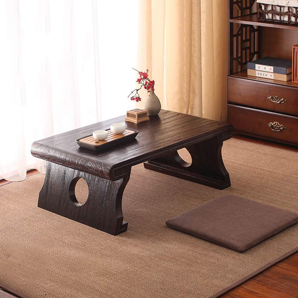 Modern Paulownia Wood End Table - Minimalist Coffee & Side Table, Low Tatami Platform for Balcony, Bay Window, and Living Room | Eco-Friendly, Lightweight, and Durable Home Decor
