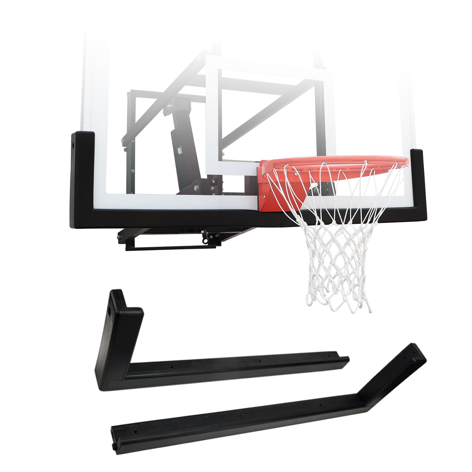 PROGOAL Universal UV-Resistant Basketball Backboard Padding - Fits All Basketball Hoop Systems for Indoor & Outdoor Use - Perfect for Driveway, Gym, and Park Basketball Courts