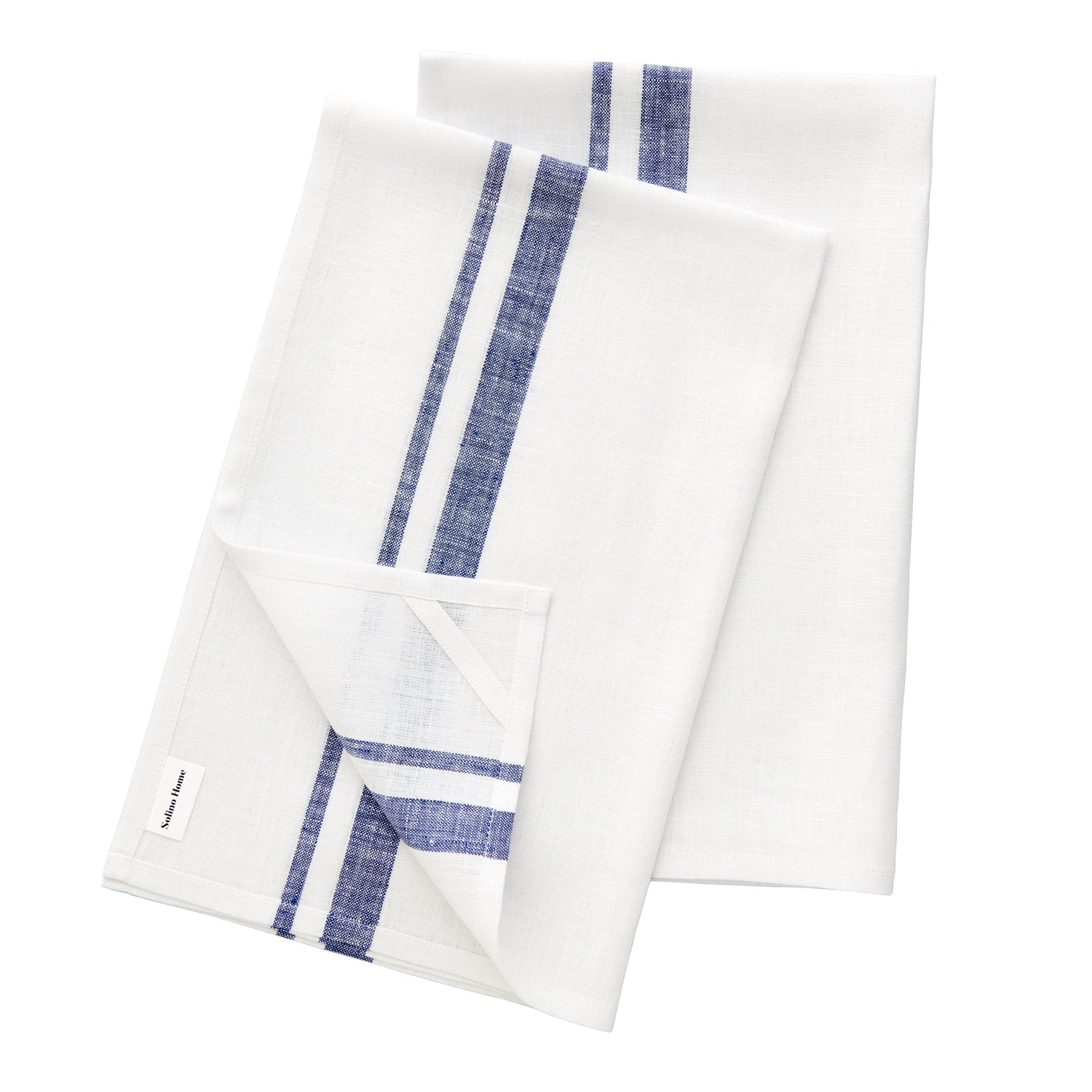 French Striped Kitchen Towels Set of 2 - Absorbent & Durable Cotton Dish Towels for Drying Dishes, Cleaning Countertops & Kitchen Decor - Perfect for French Country or Farmhouse Style Kitchens