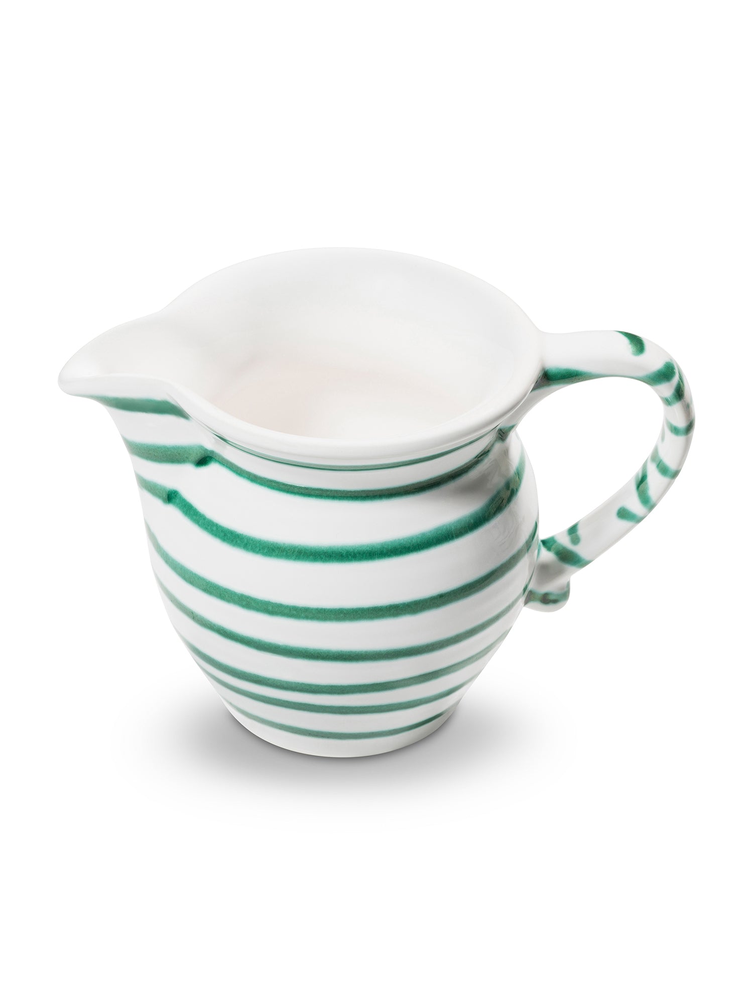 Eco-Friendly Green Swirl Ceramic Creamer and Sugar Bowl Set - Perfect for Coffee, Tea, and Dessert Serving at Home or Cafe