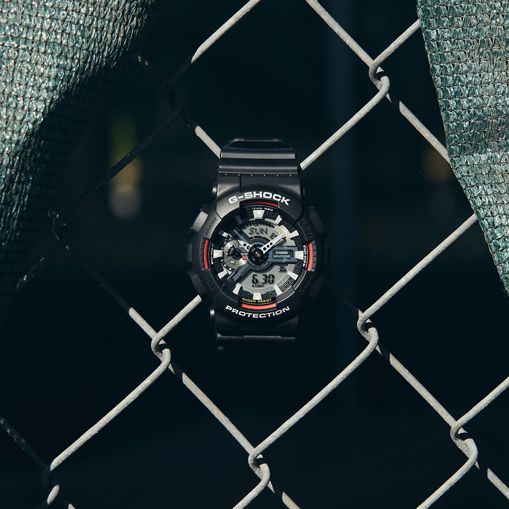 G Shock GA110RL 1A Men's Digital Sport Watch - Shock Resistant, Waterproof & Durable for Outdoor Activities, Running & Workouts