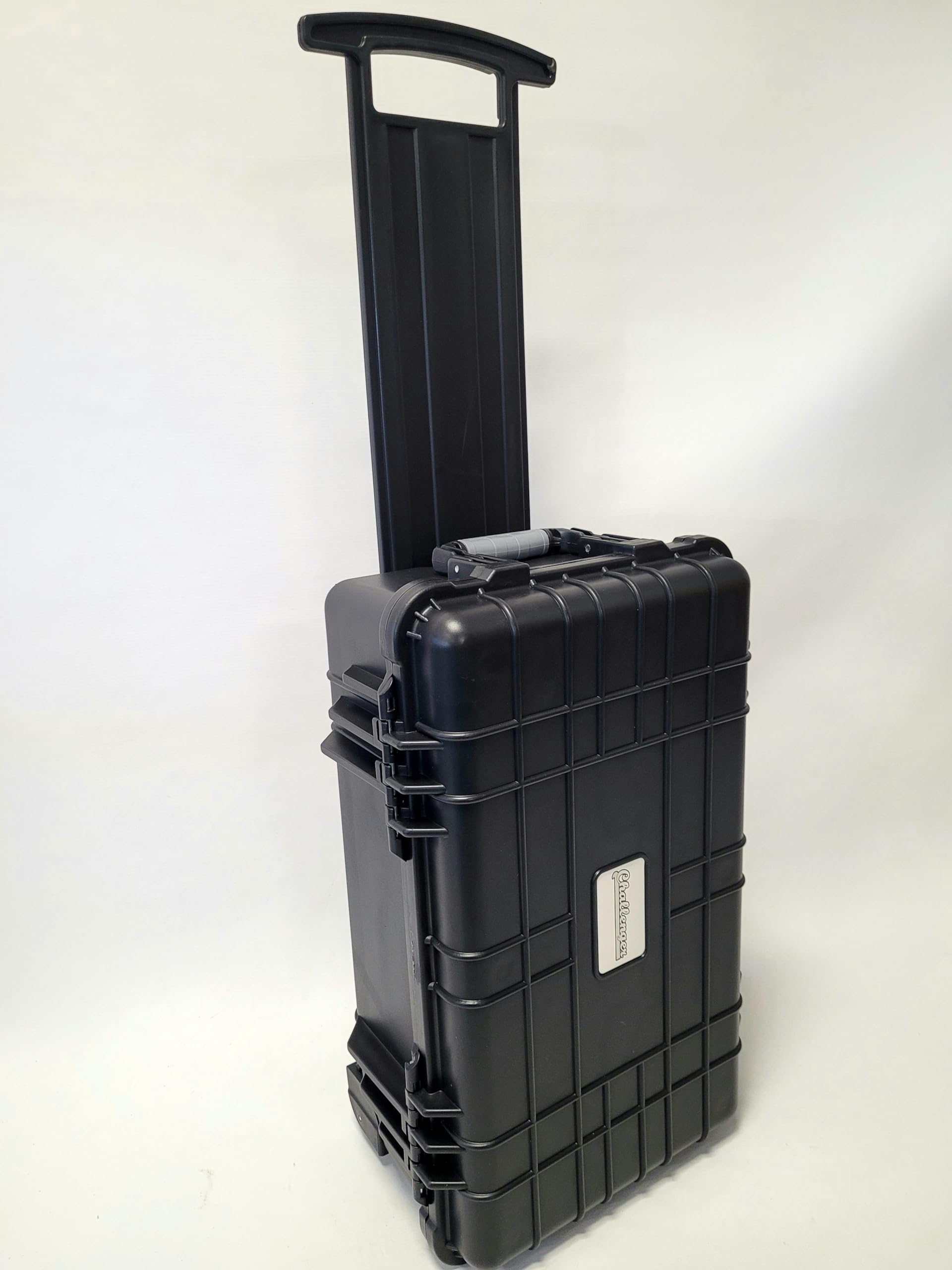 Challenger TR5015 Waterproof Hard Case with Wheels & Retractable Handle - Custom Foam Insert for Cameras, Drones & Equipment - Perfect for Travel, Outdoor Adventures & Professional Gear Protection