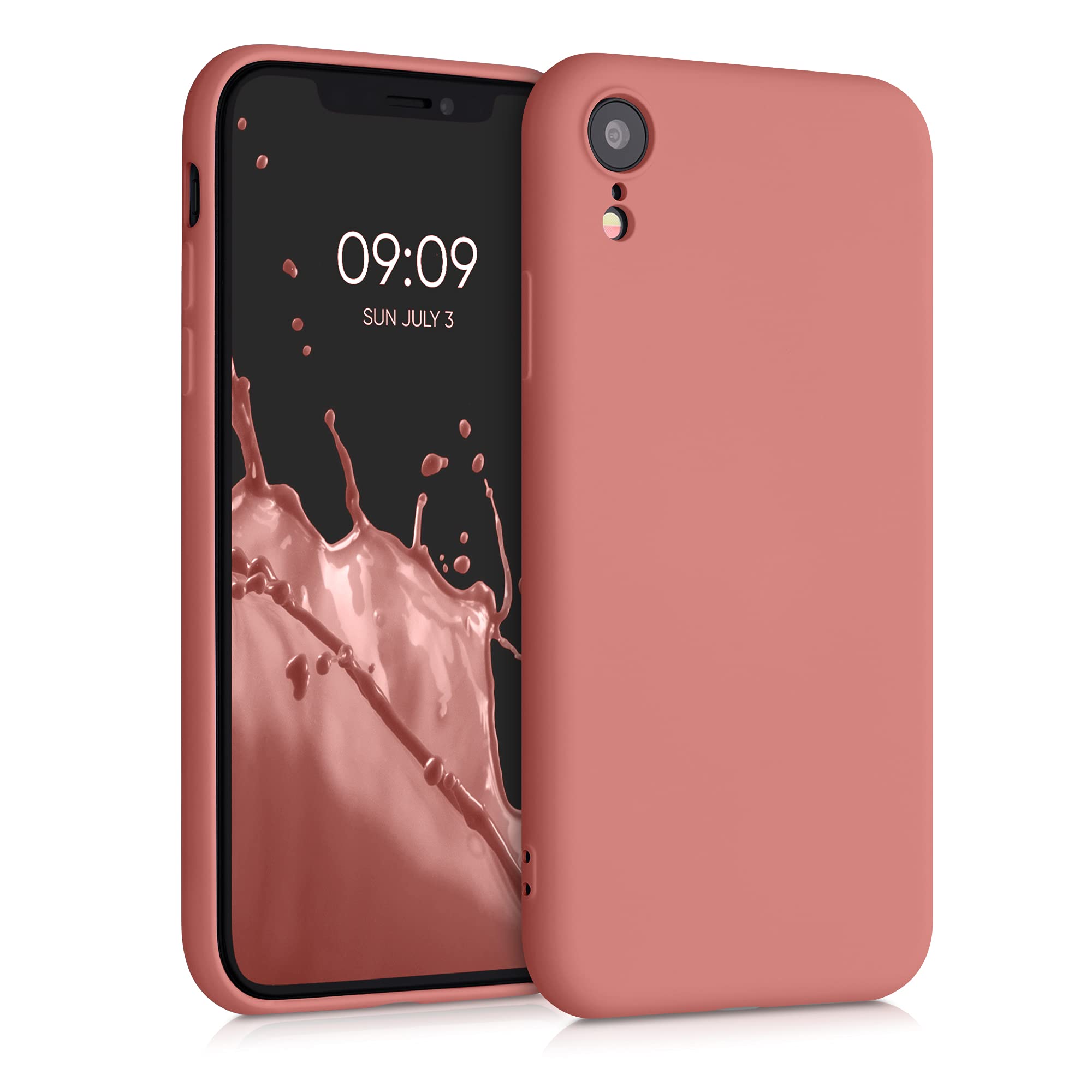 kwmobile Soft TPU Slim Protective Case for Apple iPhone XR - Shockproof & Scratch Resistant Cover - Soft Blush Pink - Perfect for Everyday Use, Travel & Outdoor Activities
