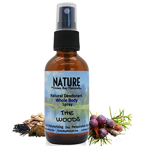 Organic Natural Deodorant Spray for Women & Men | Aluminum-Free, Vegan & Cruelty-Free | Fresh Woods Scent | All-Day Protection for Gym, Work & Outdoor Activities