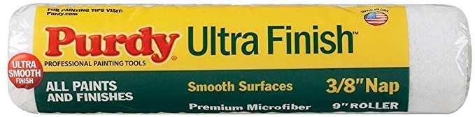Purdy 140678092 9-Inch Ultra Finish Microfiber Roller Cover with 3/8