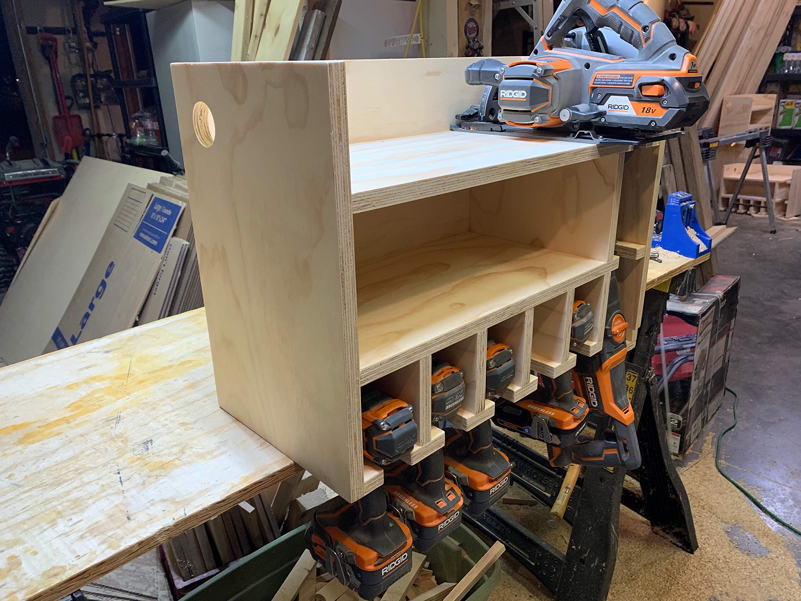 **20V Cordless Drill & Shelf Combo Set - Powerful Electric Screwdriver with Storage Organizer for DIY Projects, Home Improvement & Workshop Use**
