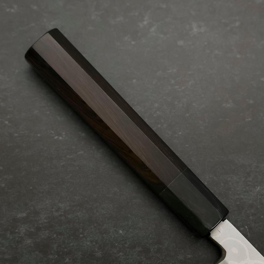 Premium Yanagiba Sushi Knife - Blue Steel #2 Suminagashi Blade with Buffalo Ebony Handle - 300mm Professional Japanese Kitchen Knife for Sushi Chefs & Home Cooks - Perfect for Slicing Raw Fish, Sashimi & Delicate Ingredients