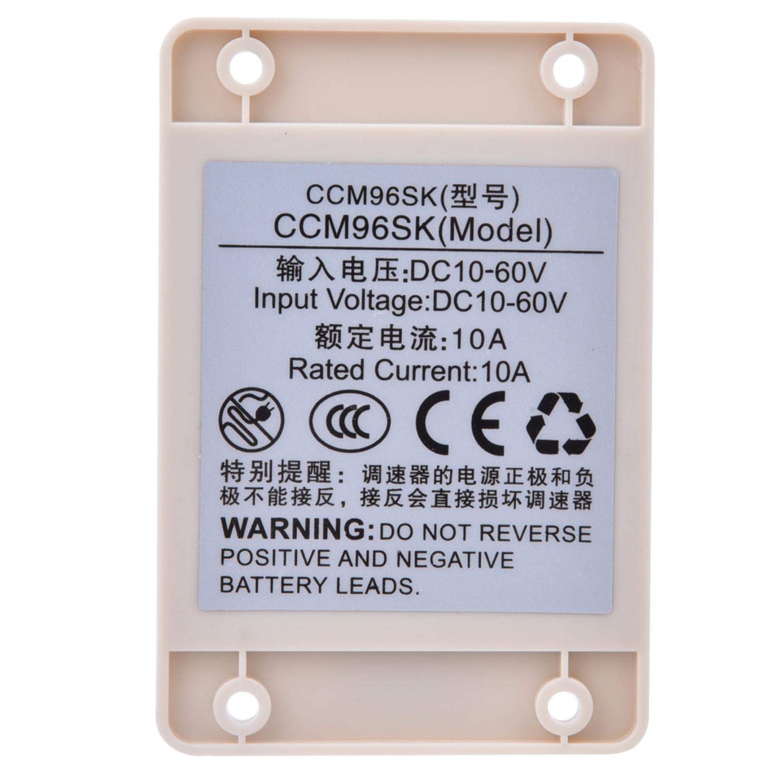 Oumefar 10-60V 20A PWM DC Motor Speed Controller - Waterproof Variable Speed Regulator with Rotary Switch for Power Tools, Industrial Equipment & DIY Projects