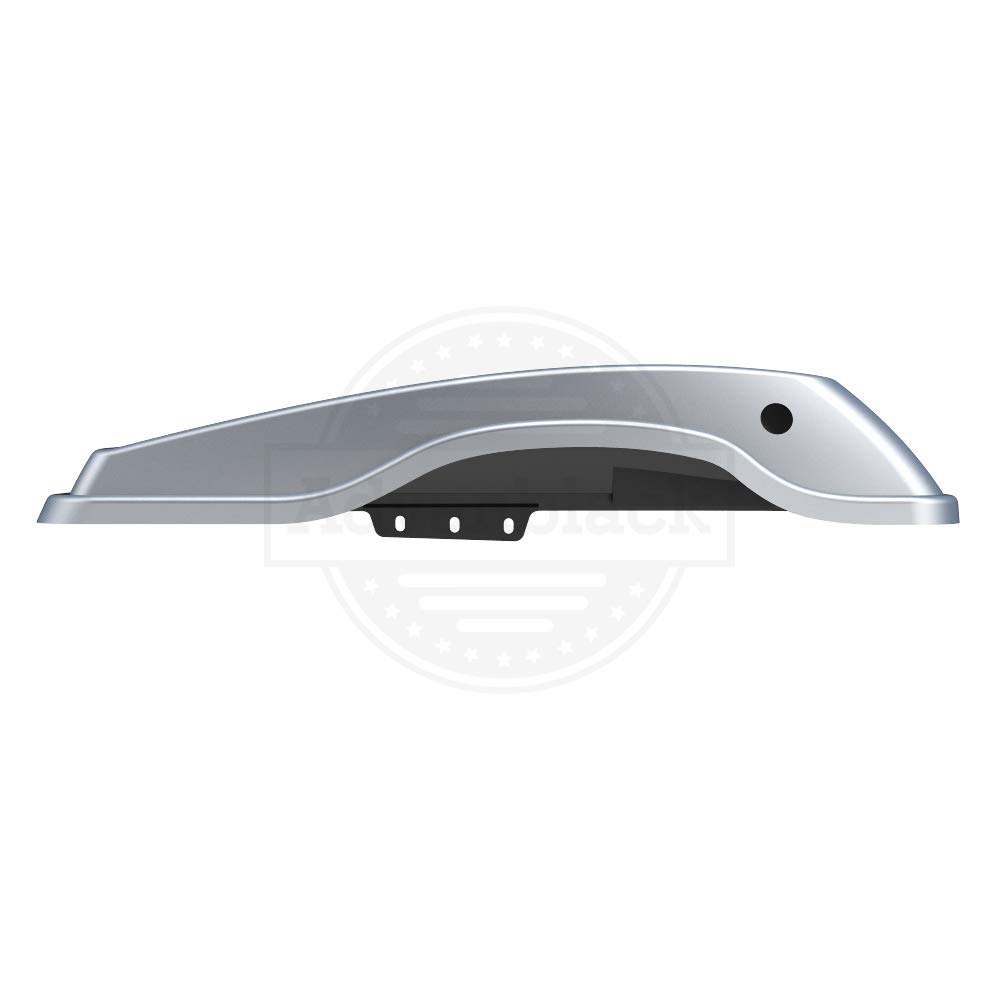 Moto Onfire Saddlebag Lids for Harley Touring Street Glide & Road Glide Special (2014-2020) - Barracuda Silver Denim - Durable Motorcycle Accessories for Long Rides & Custom Upgrades