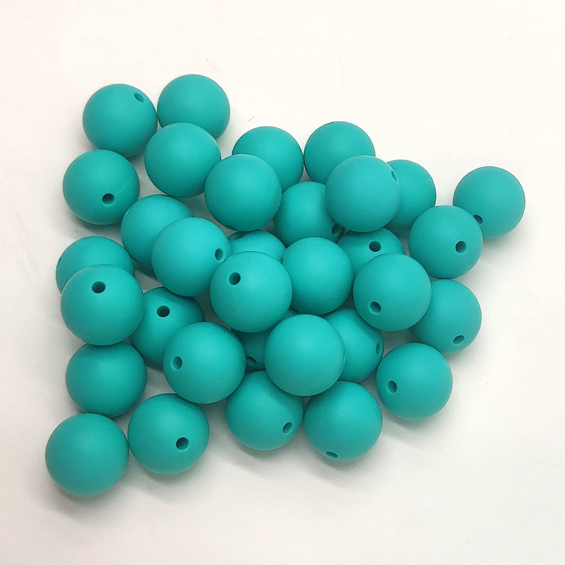 15mm Silicone Pearl Beads 50pcs - DIY Jewelry & Keychain Making for Women