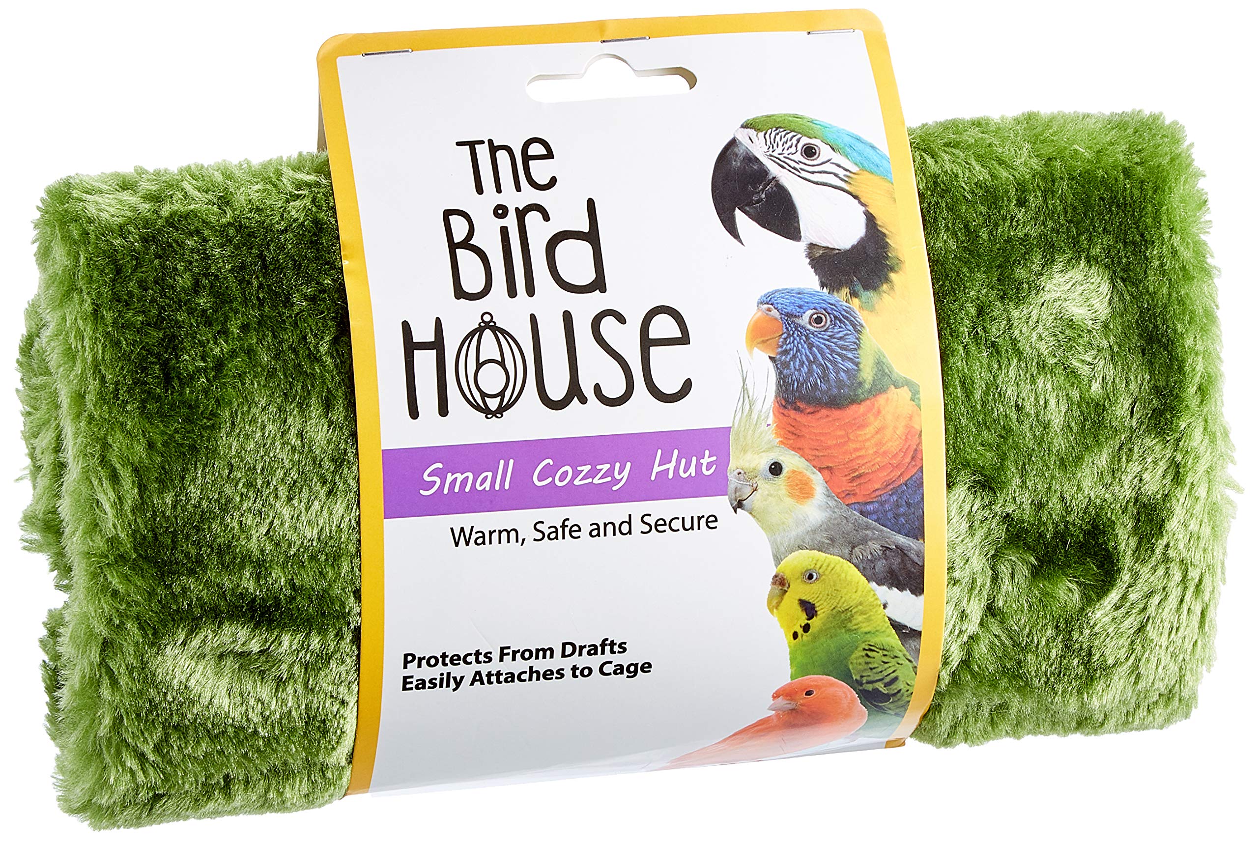 Cozy Bird House for Small Birds - Yellow & Green Outdoor Birdhouse for Garden, Patio, or Backyard Decor