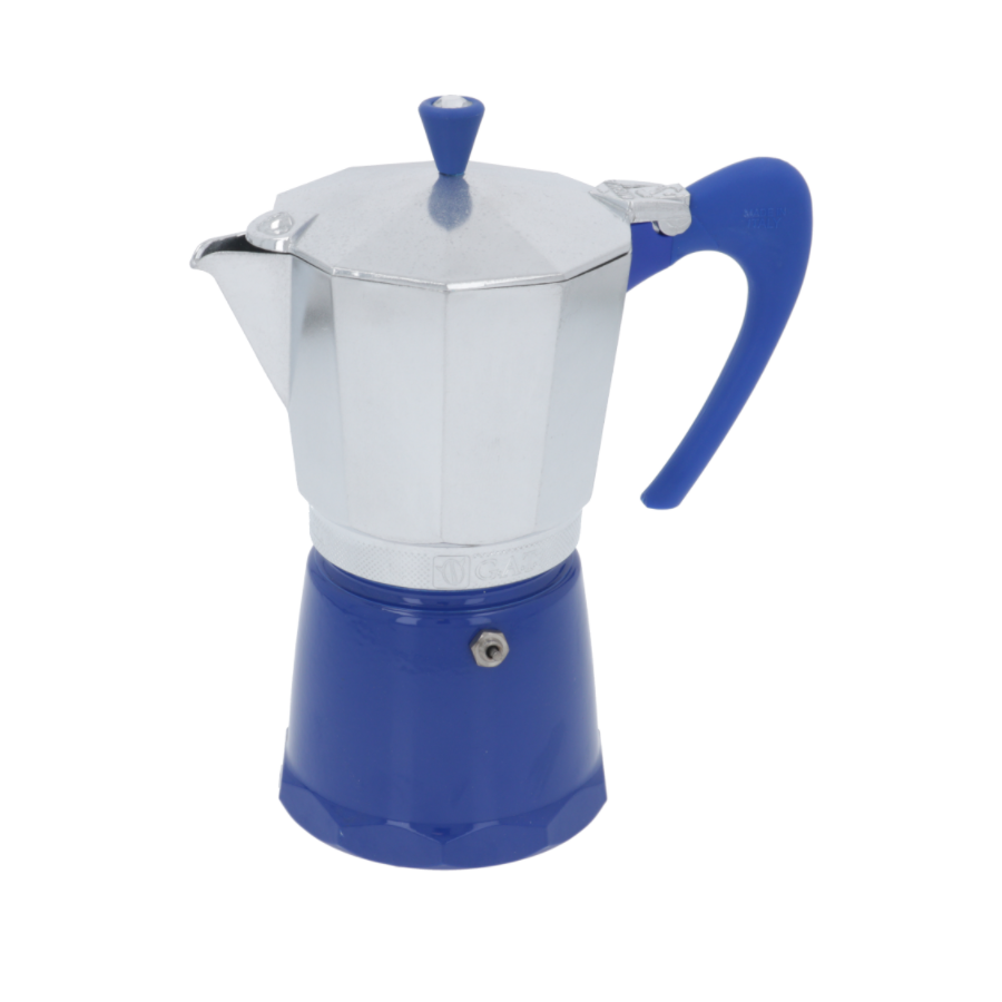 G.A.T. Moka Delizia Stovetop Espresso Maker - 3 Cup Italian Coffee Pot for Gas & Electric Stoves - Perfect for Home, Office & Camping Coffee Brewing
