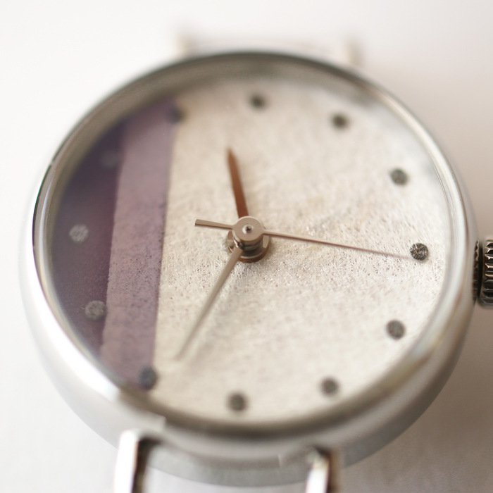 Elegant Japanese Handmade Women's Wristwatch - Wisteria Purple Color for Casual Wear & Special Occasions