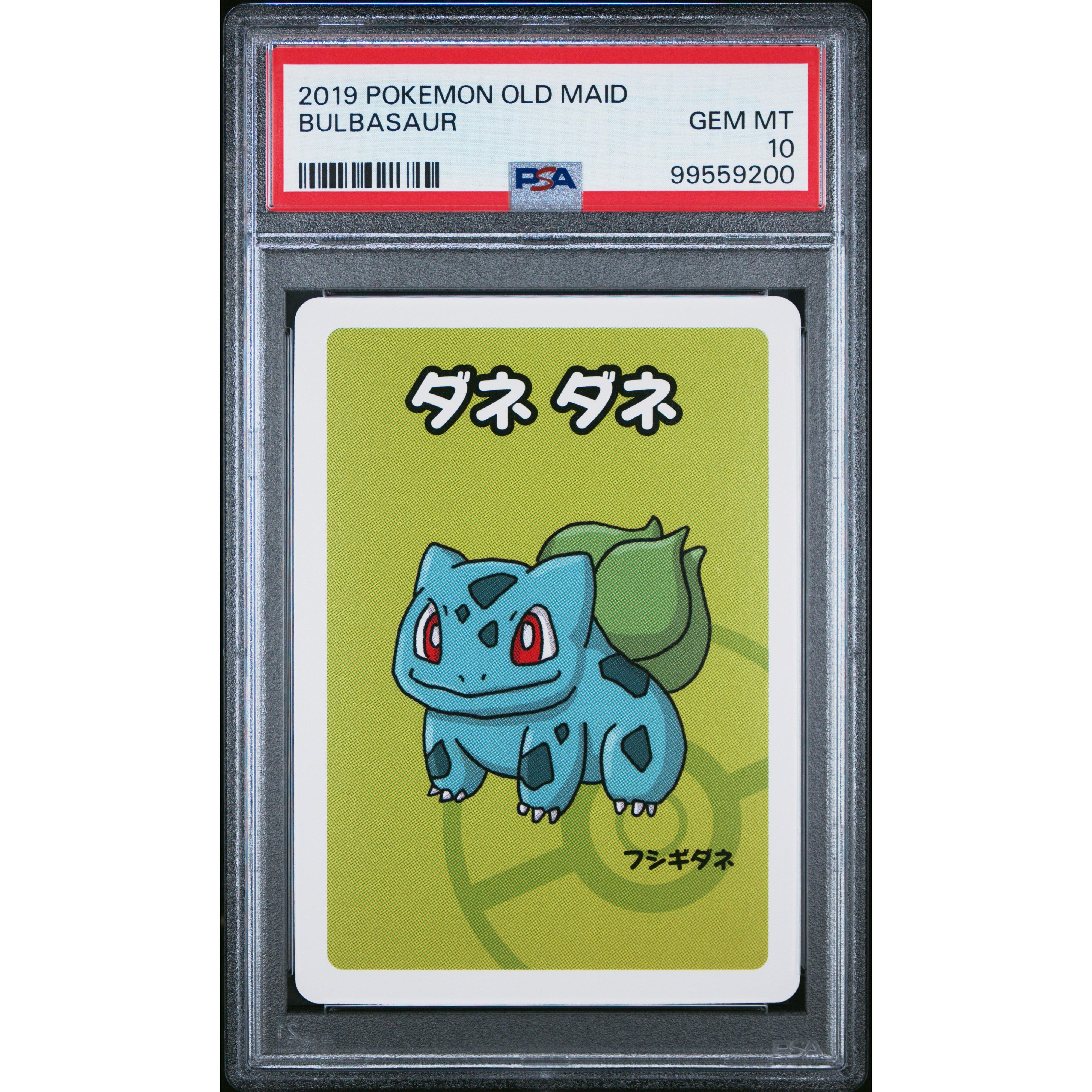 2019 Pokemon Japanese Old Maid Bulbasaur PSA 10 Graded Card - Perfect for Collectors, Gaming & Display Cases