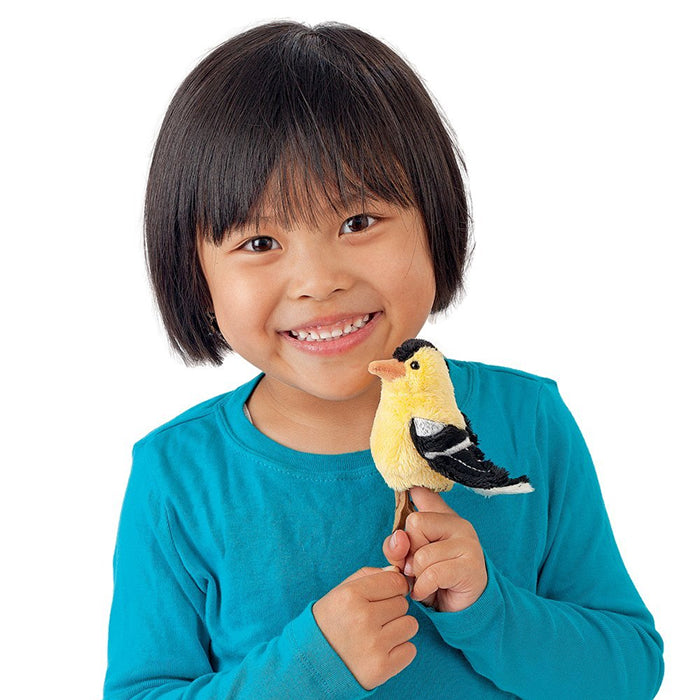 Folkmanis Mini Songbird Hand Puppets - Realistic Bird Puppets for Kids, Storytelling, and Educational Play - Perfect for Imaginative Play, Classroom Activities, and Gifts