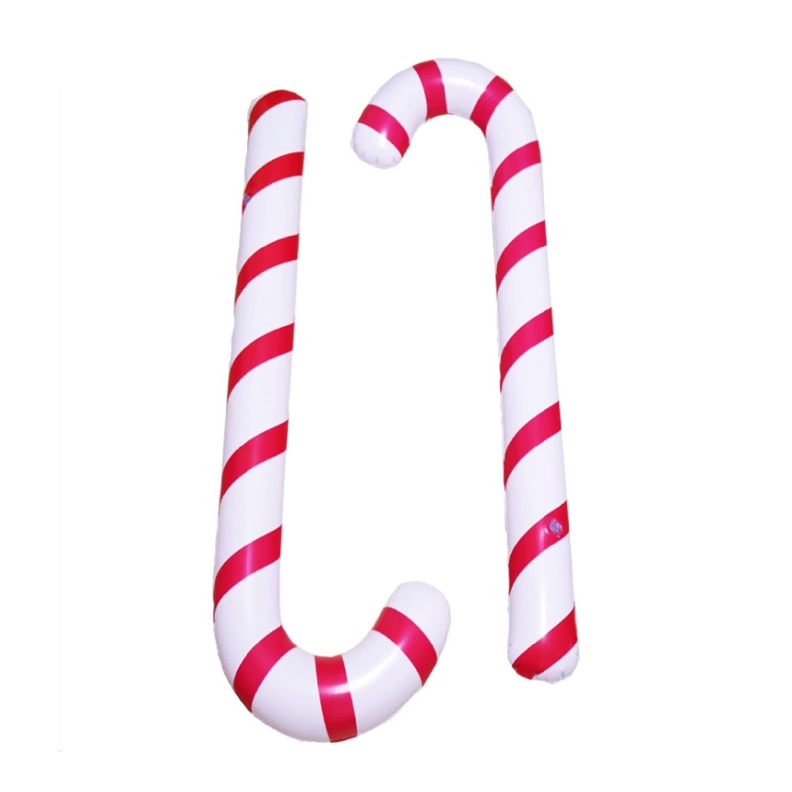 8Pcs Inflatable Candy Canes - Christmas Decorations, Holiday Party Balloons for Indoor & Outdoor Decor, Dress Up, Xmas Tree Ornaments - Perfect for Home, Office, School & Festive Events