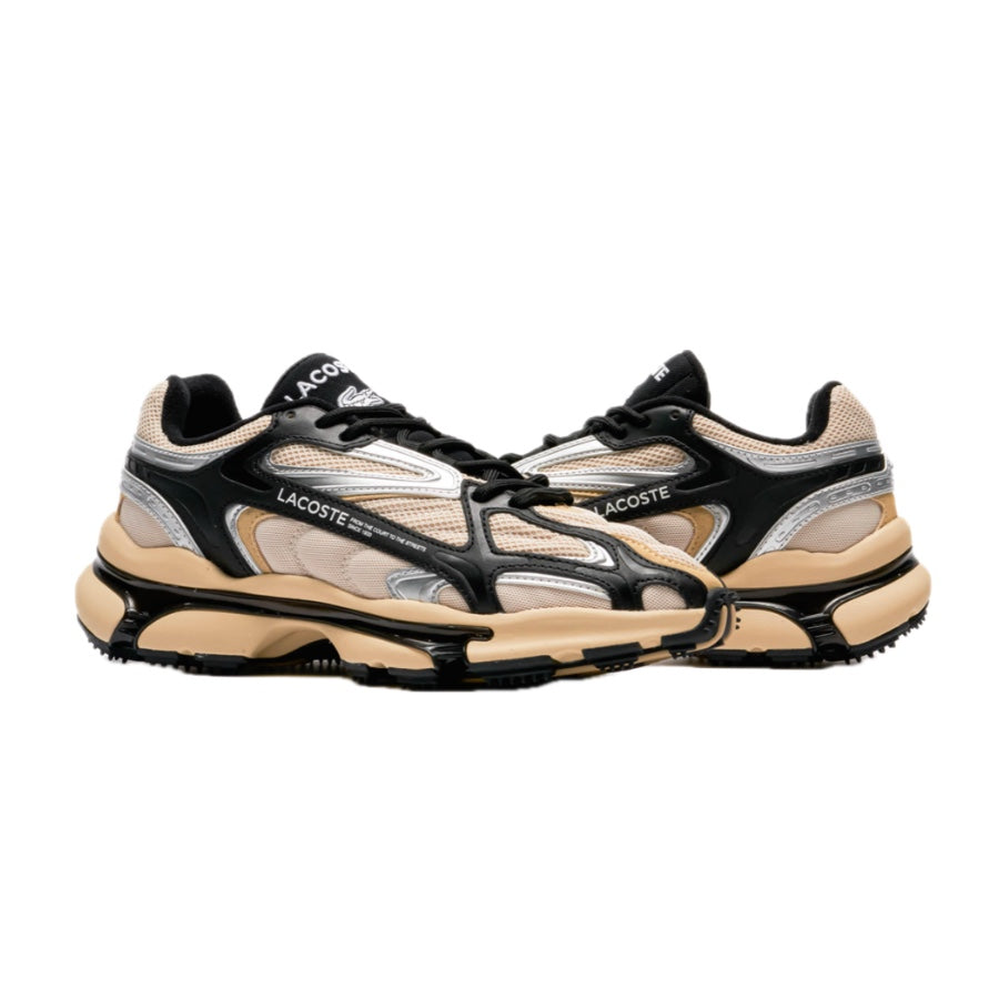 Lacoste Women's L003 2K24 124 Light Tan Black Sneakers - Comfortable Casual Shoes for Women | Perfect for Walking, Work & Everyday Wear