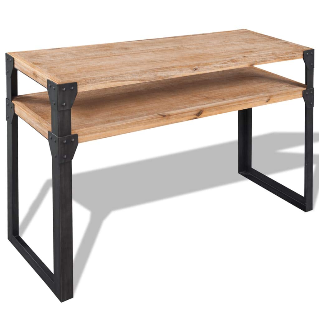 Rustic Acacia Wood Console Table - 47.2