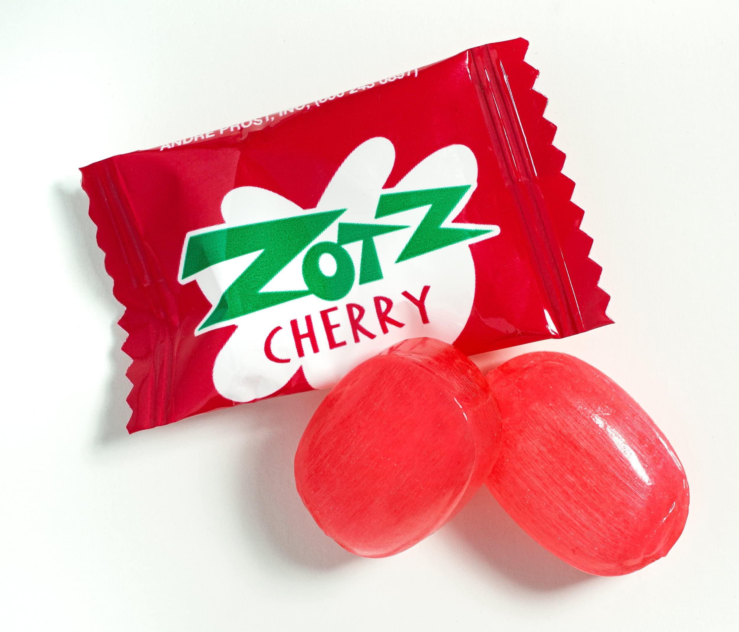 Zotz Fizzy Old Fashioned Hard Candy - Assorted Fruit Flavors with Cherry, Individually Wrapped Gluten-Free Italian Candy (46-Piece Bag) - Perfect for Parties, Gifts & Nostalgic Treats