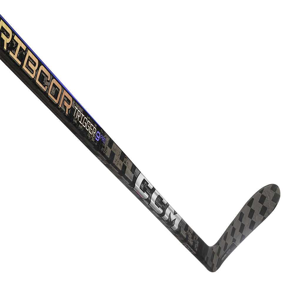 CCM Ribcor Trigger 9 Pro Intermediate Ice Hockey Stick - Lightweight Carbon Fiber Hockey Stick for Youth & Adult Players - Perfect for Practice, Games & Competitive Play