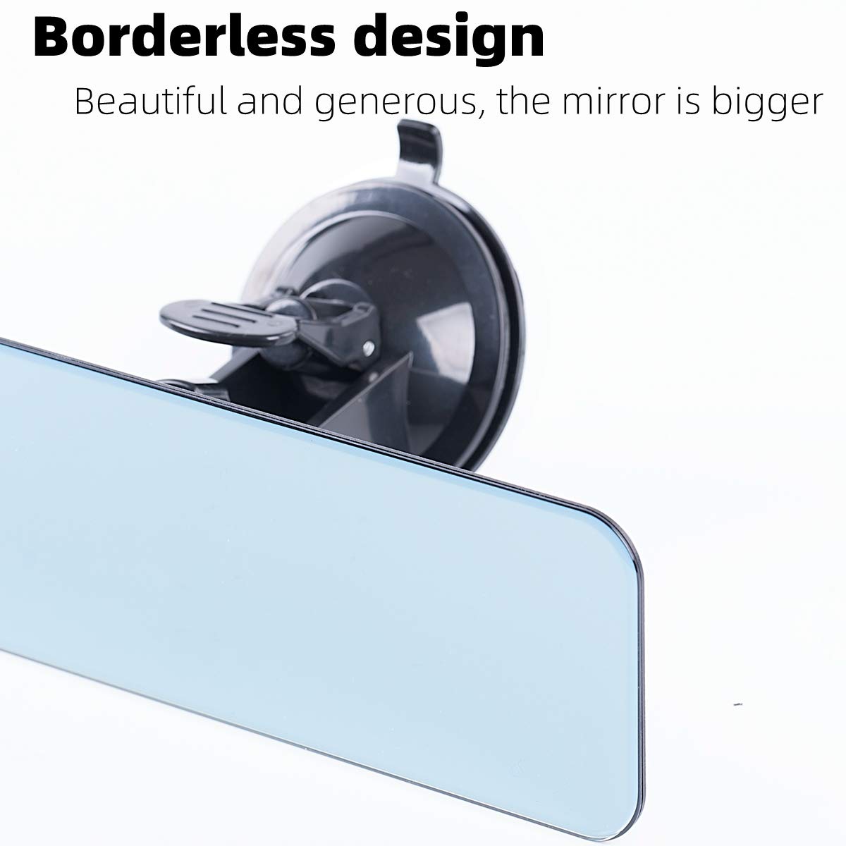 Universal Frameless Anti-Glare Rearview Mirror for Cars - 9.4