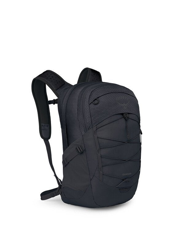 Osprey Quasar 26L Lightweight Water-Resistant Backpack for Men & Women - Perfect for Daily Commute, Travel, Hiking & Work (Black)