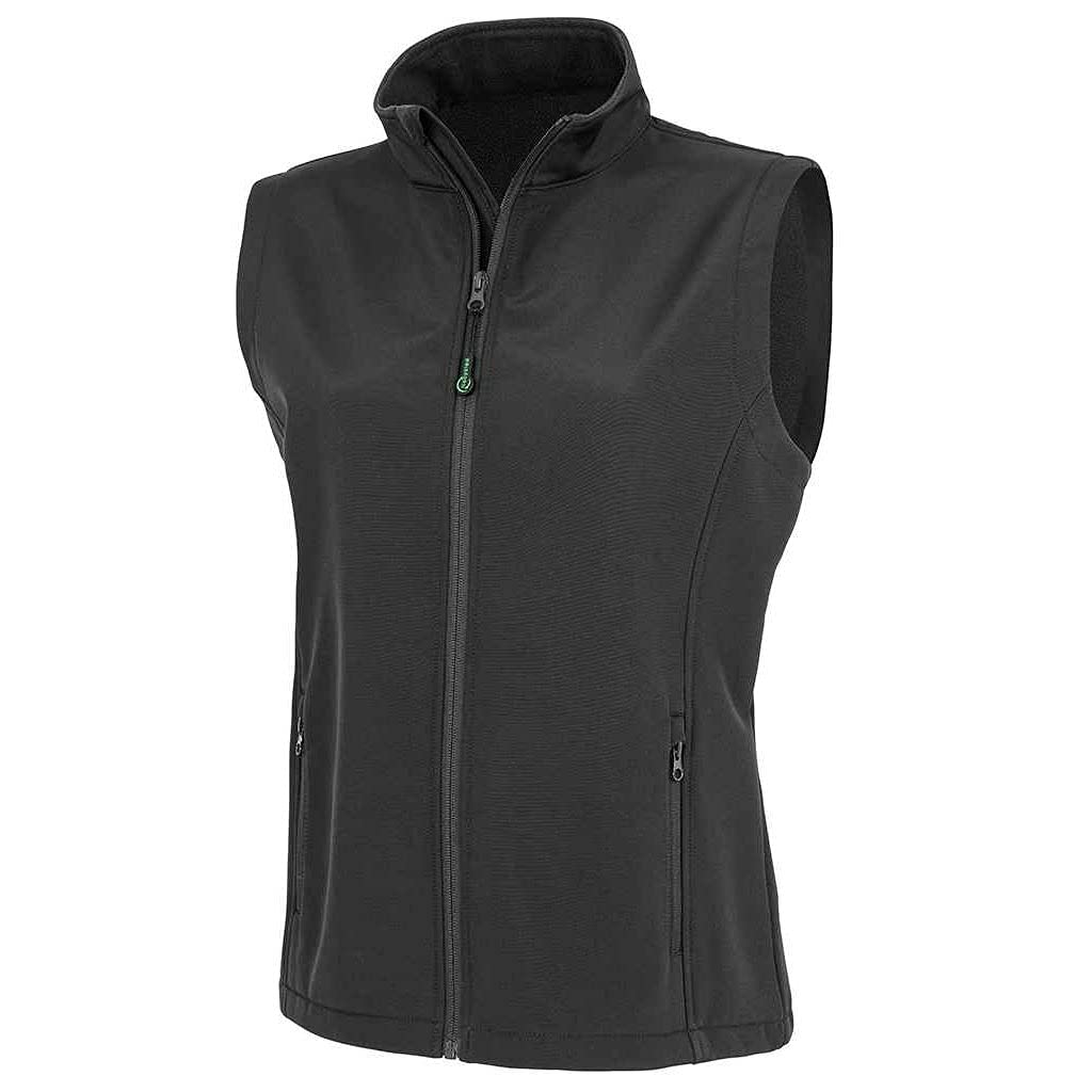 Women's Softshell Body Warmer Vest - XL Size Black - Lightweight Warm Layering for Outdoor Hiking, Running & Winter Activities