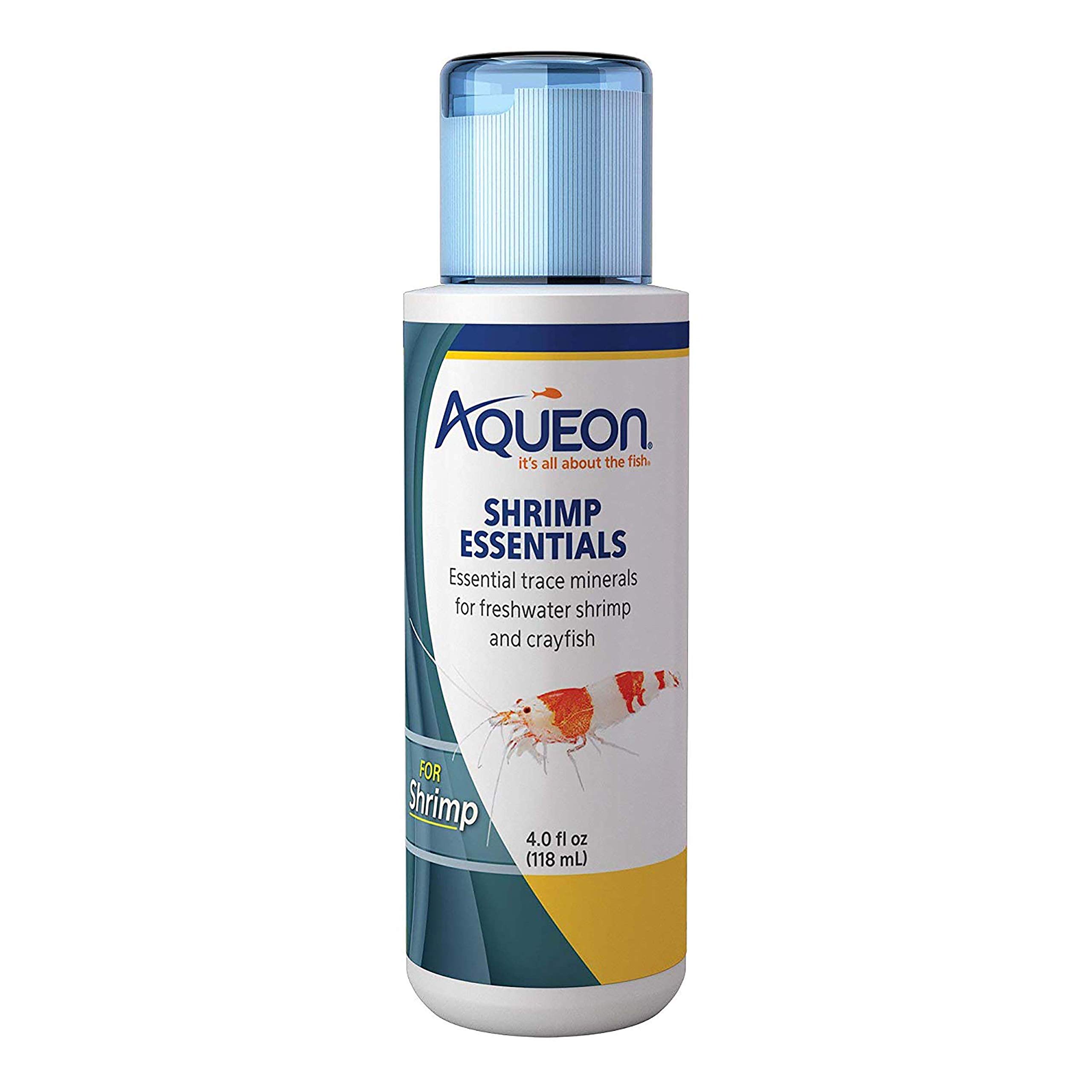 Aqueon Shrimp Essentials - 4 oz Premium Shrimp Food for Freshwater Aquariums | Balanced Nutrition for Healthy Shrimp Growth | Perfect for Nano Tanks & Community Aquariums