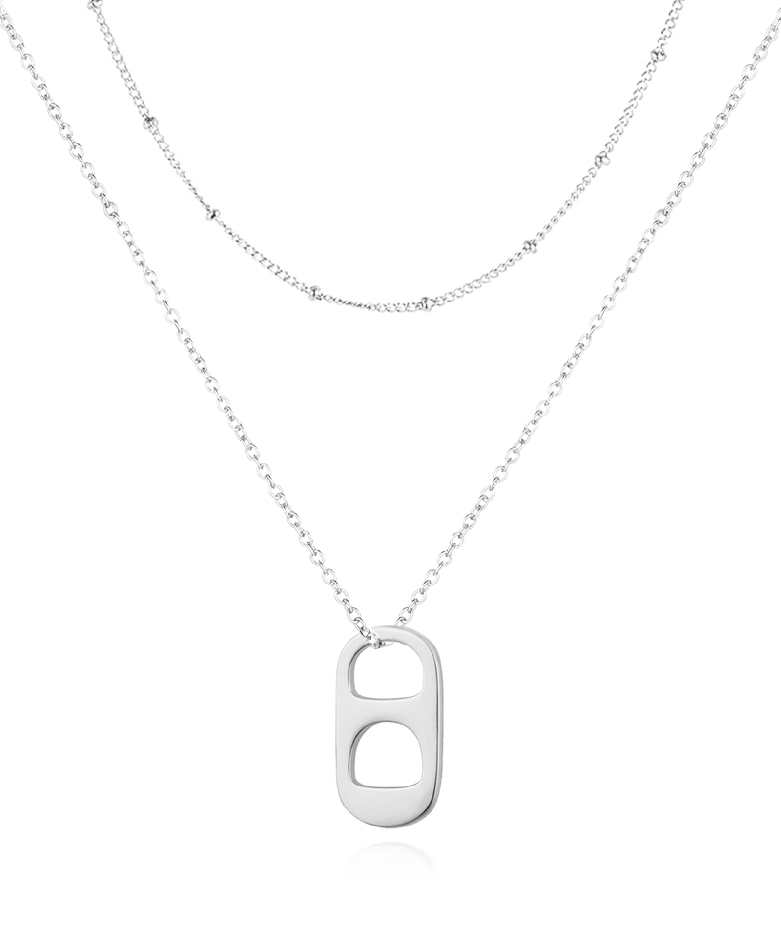 14K Gold Plated Soda Tab Pendant Necklace for Women - Dainty Paperclip Chain Jewelry for Teen Girls - Perfect for Casual Wear, Gifts & Everyday Fashion Accessories