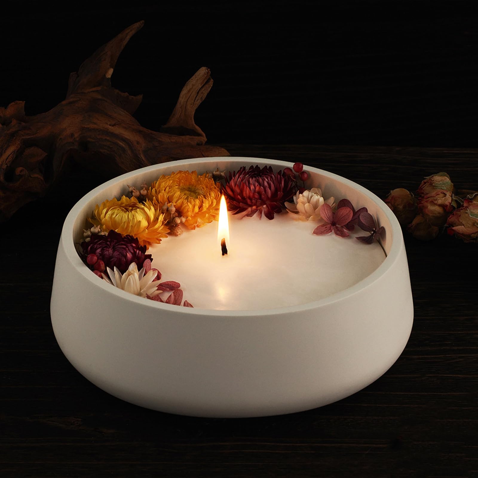 Premium Oval Silicone Candle Boat Jar Molds - DIY Concrete Container Storage Trays for Jewelry Box, Vase & Aroma Cup Making - Perfect for Home Decor, Wedding Centerpieces & Craft Projects (Round Shape)