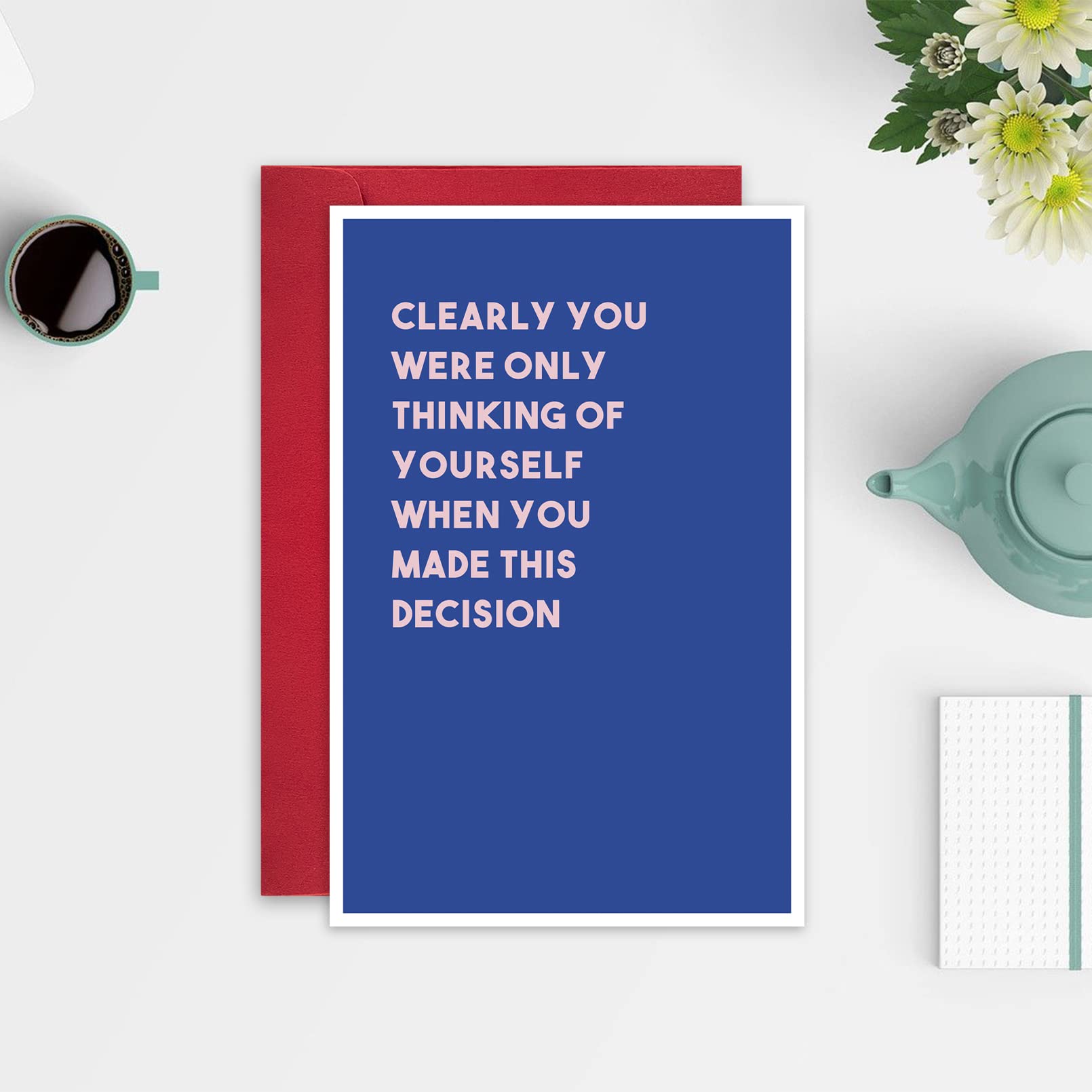 Funny New Job Greeting Card - Sarcastic Coworker Going Away Card - Humorous Office Farewell Card for Colleagues - Perfect for Retirement, Resignation & Career Changes - Workplace Humor Gift Idea
