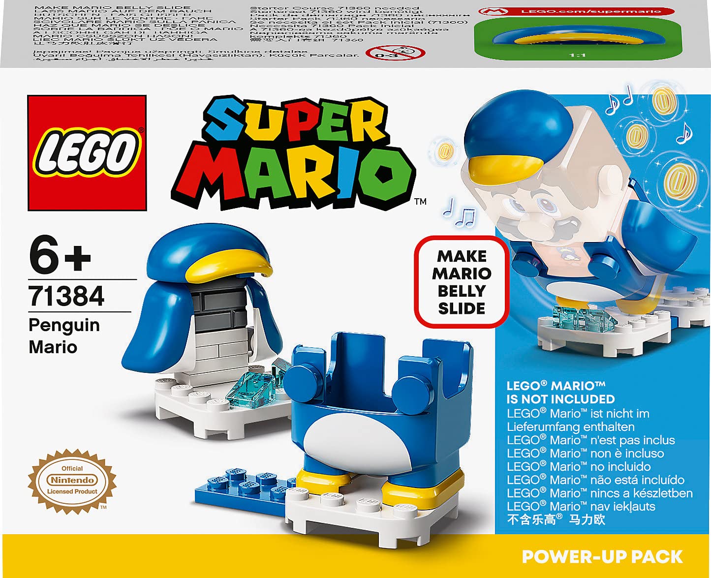 LEGO Super Mario 71384 Penguin Suit Power-Up Pack - Expandable Costume Set for Kids | Fun Interactive Play for Super Mario Fans | Perfect for Birthday Gifts & Creative Building